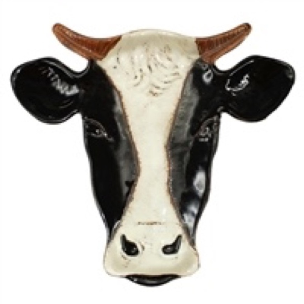 AUCTION PRICE👩🏻‍⚖️ 
KACEY COW CERAMIC PLATE